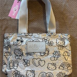 Aloha Collection Hello Kitty Silver Mini Tripper Tote Bag